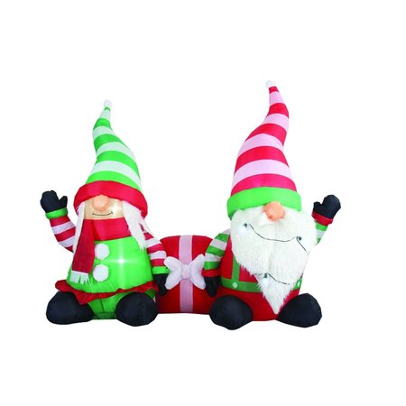 CELEBRATIONS 5 ft. Gnome Couple Inflatable MY-20CS442